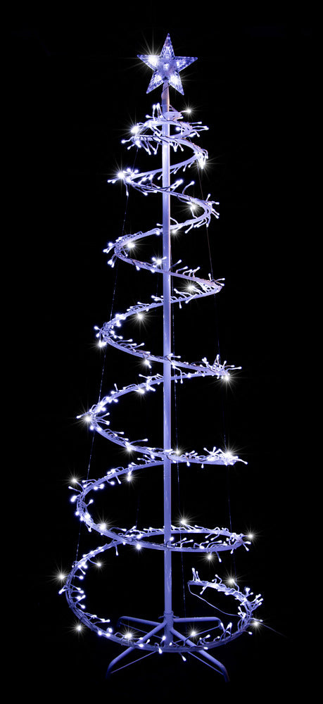 LED Cluster Spiral Tree 1.8m