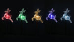 Solar LED Reindeer Path Lights 5pk Asst