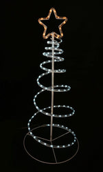 Solar Spiral Ropelight Tree 90cm Asst