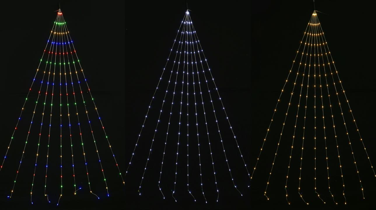 Solar LED Strand Sail Flexi Lights 2m Asst