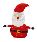 LED Collapsible Tinsel Santa 70cm