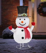 LED Pop Up Snowman w/Stand 85cm