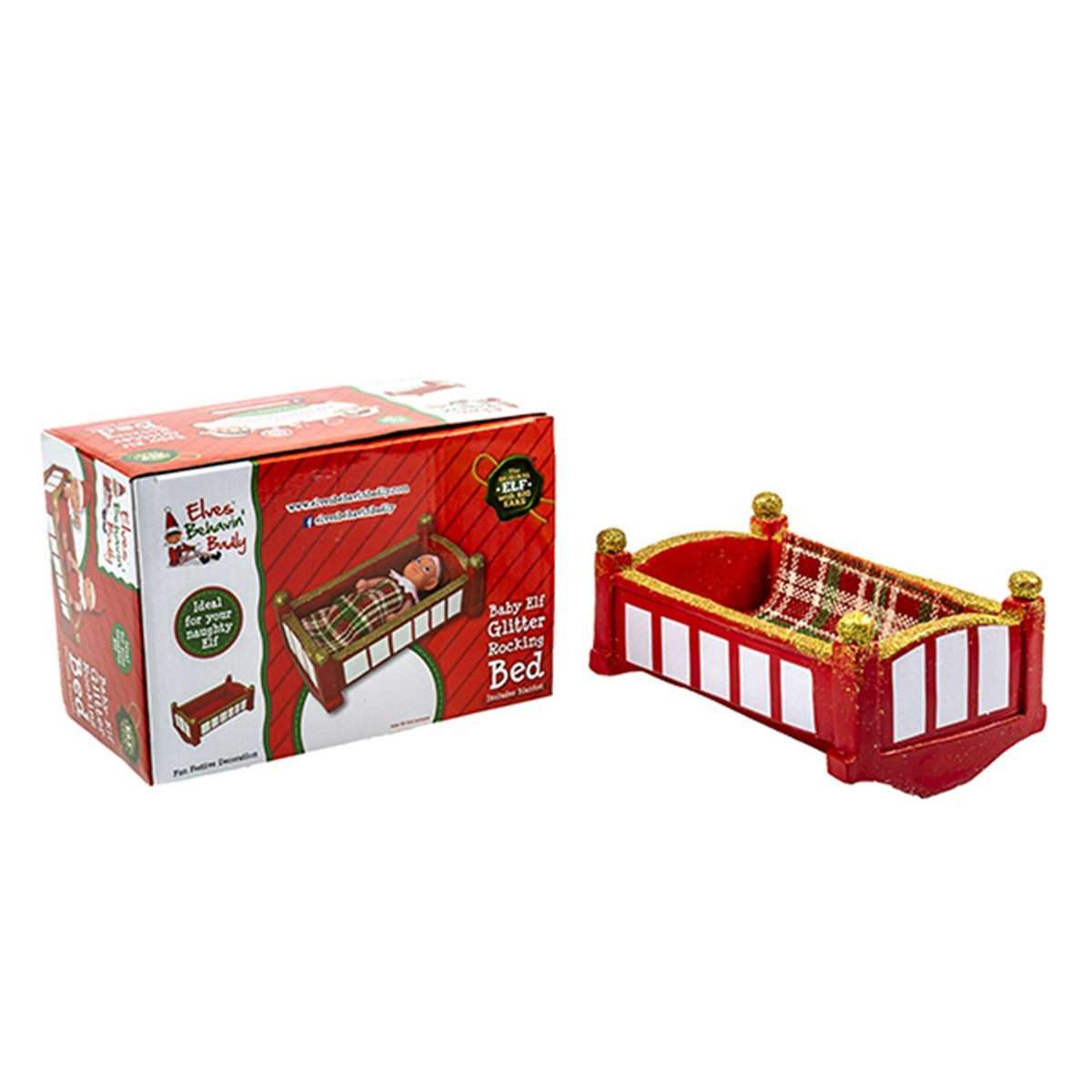 Christmas Elves BB Elf Rocking Bed