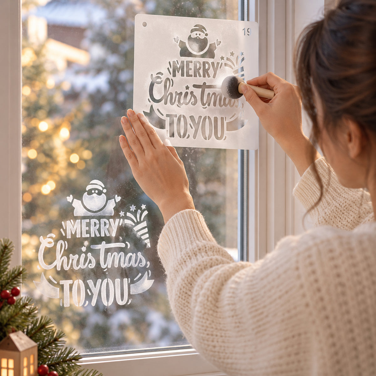 Christmas Stencil DIY 2pk Assorted
