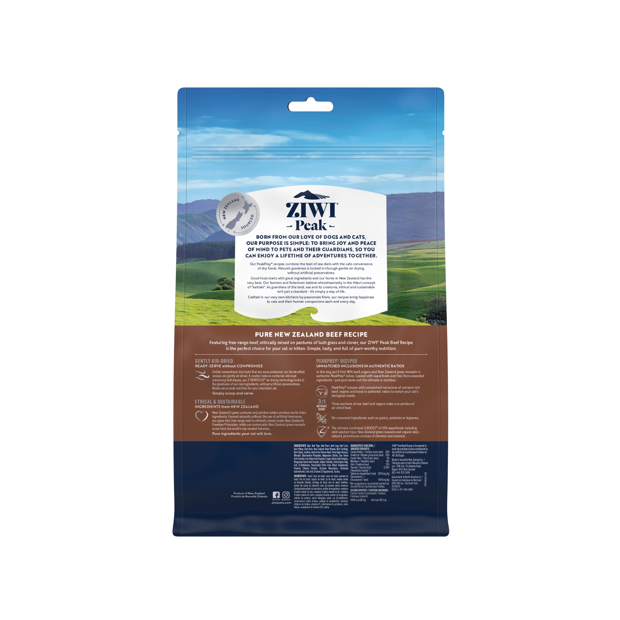 Ziwi Peak Air Dried Cat Food Beef
