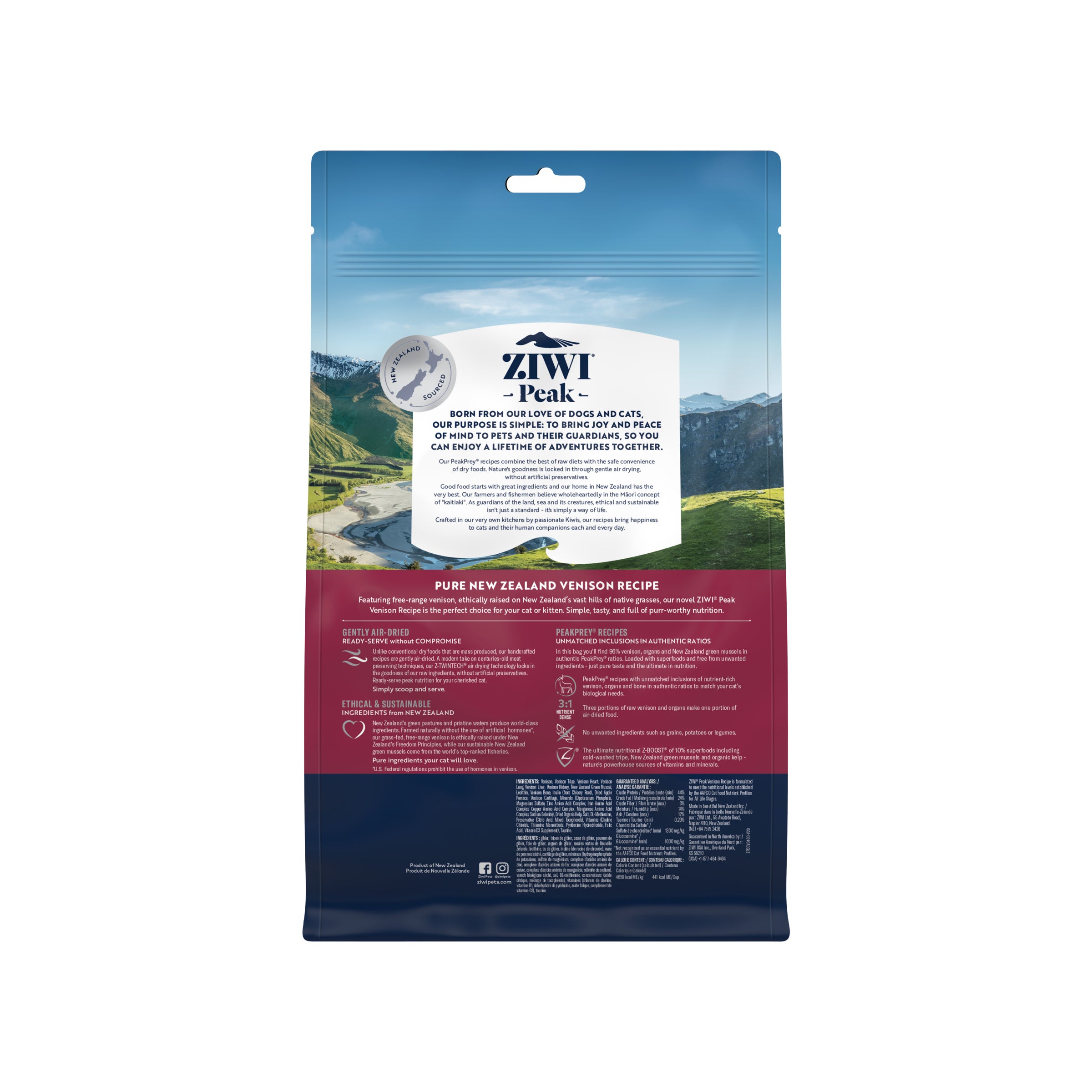 Ziwi Peak Air Dried Cat Food Venison