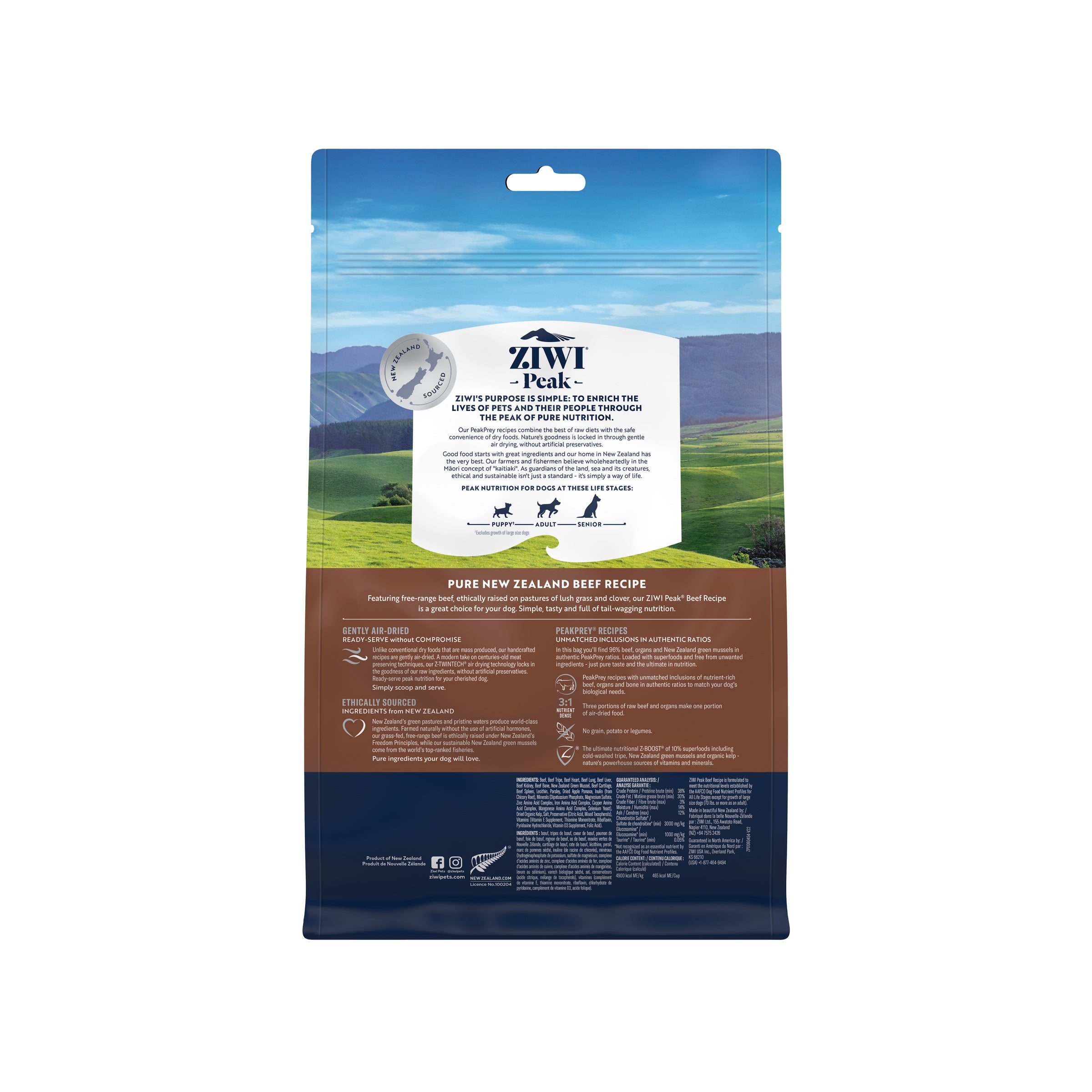 Ziwi Peak Air Dried Dog Food Beef