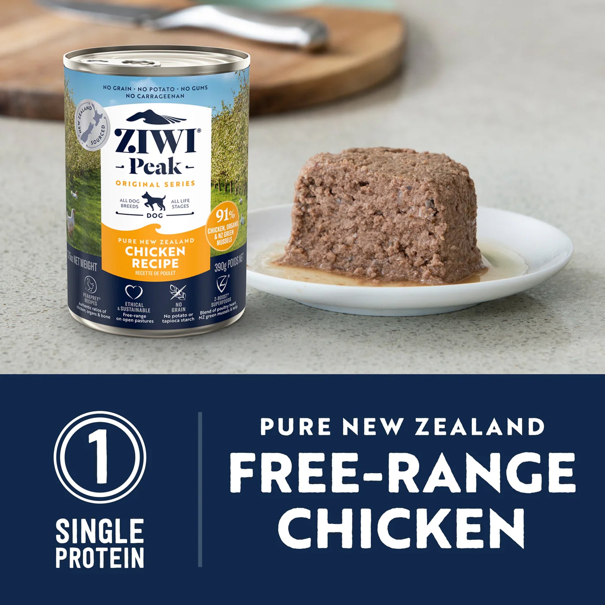 Ziwi Peak Adult Wet Dog Food Cans Chicken