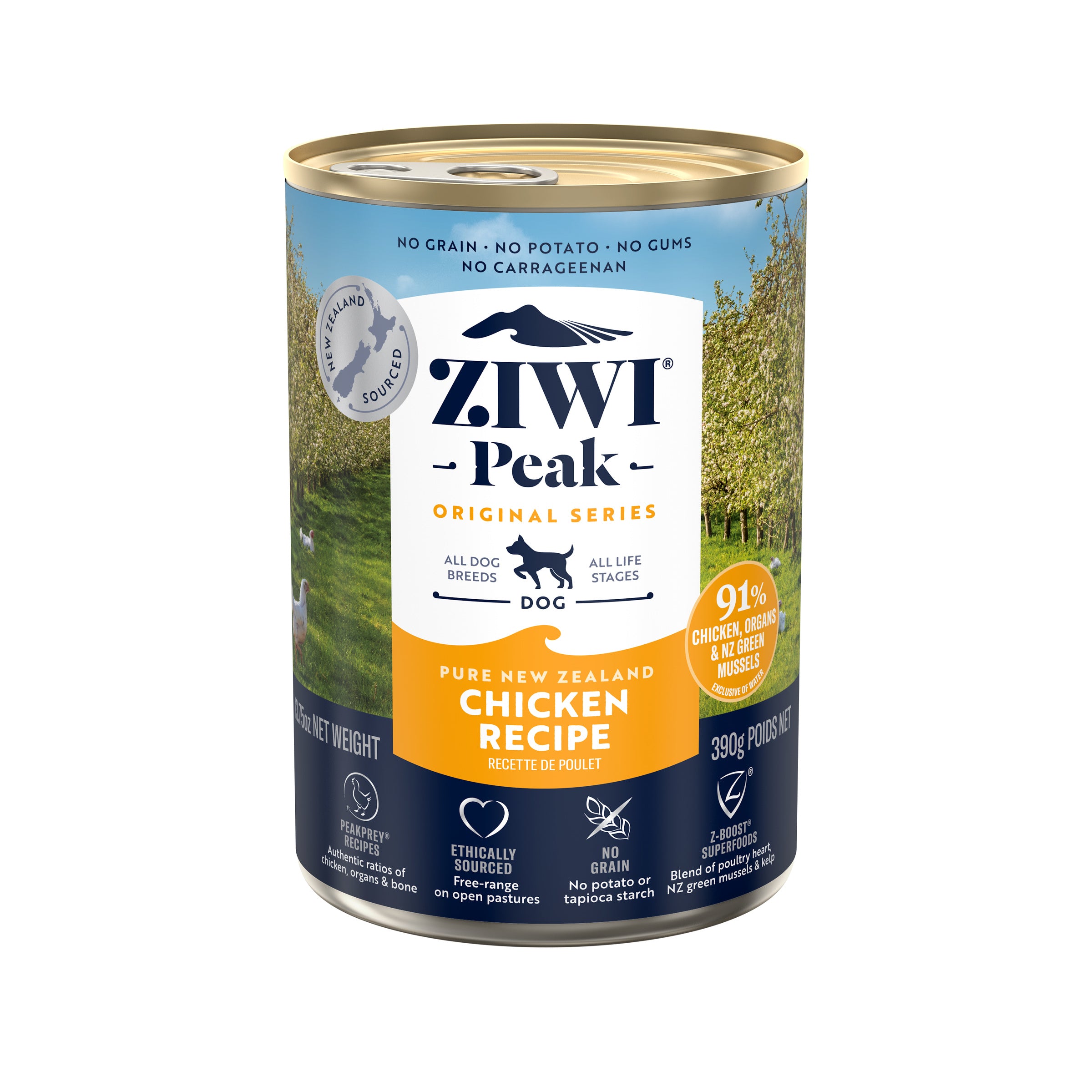 Ziwi Peak Adult Wet Dog Food Cans Chicken