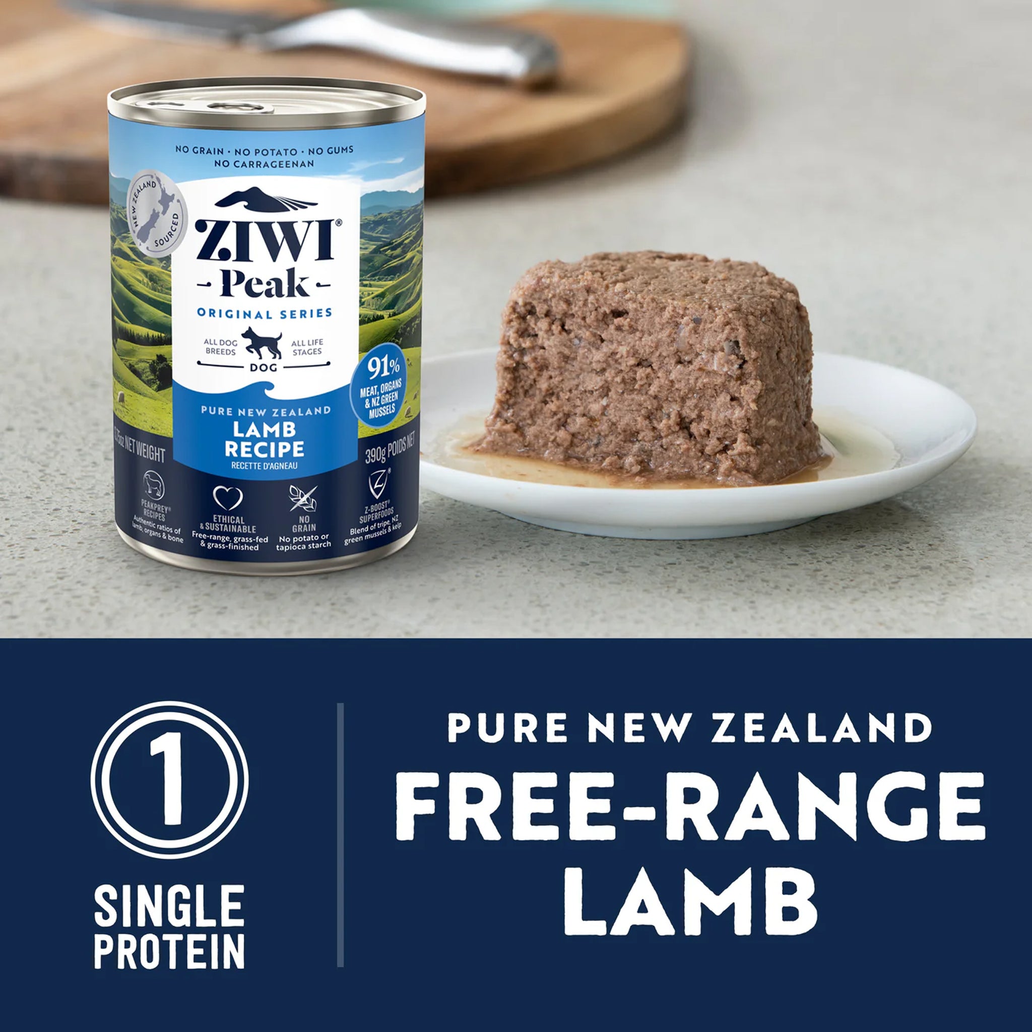 Ziwi Peak Adult Wet Dog Food Cans Lamb