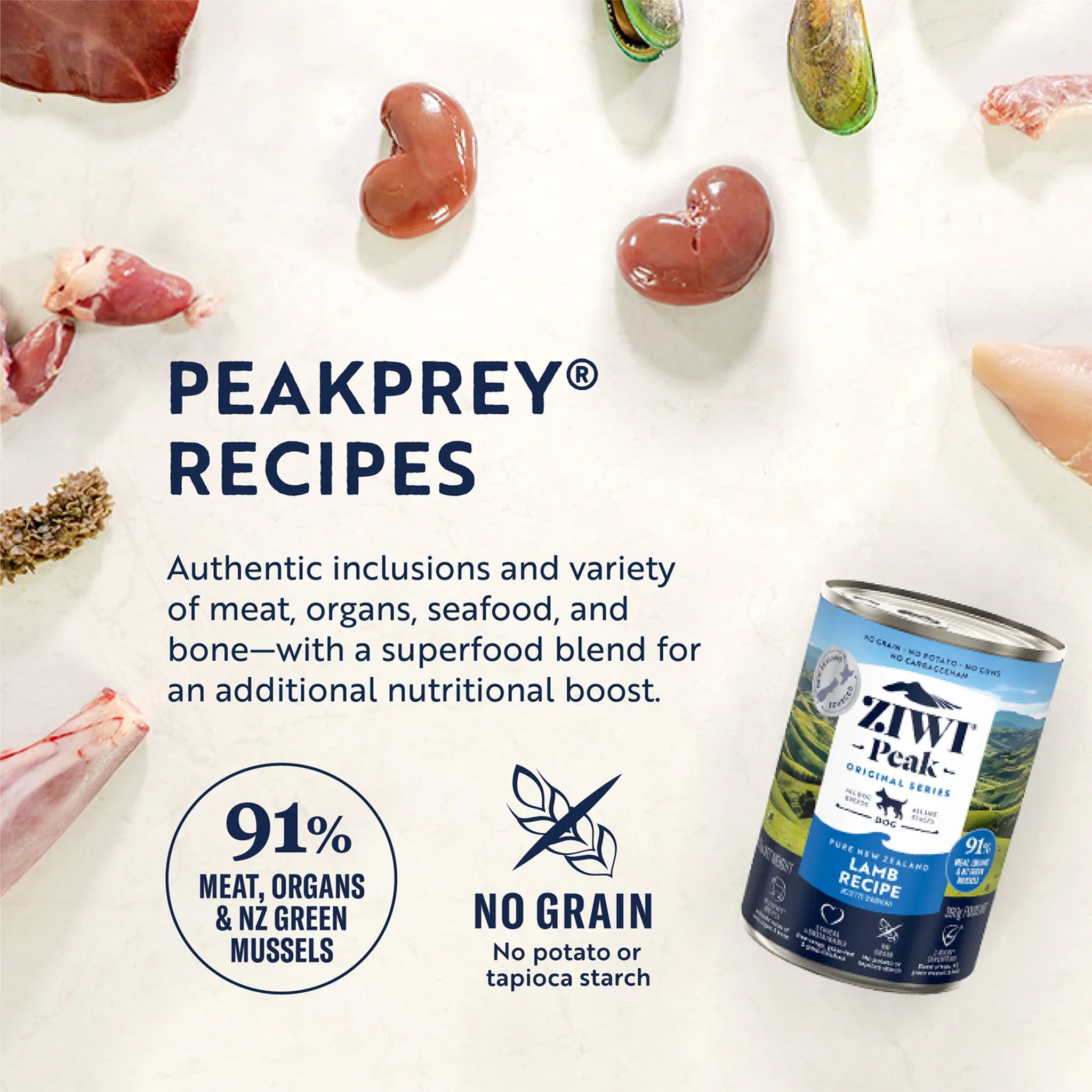 Ziwi Peak Adult Wet Dog Food Cans Lamb