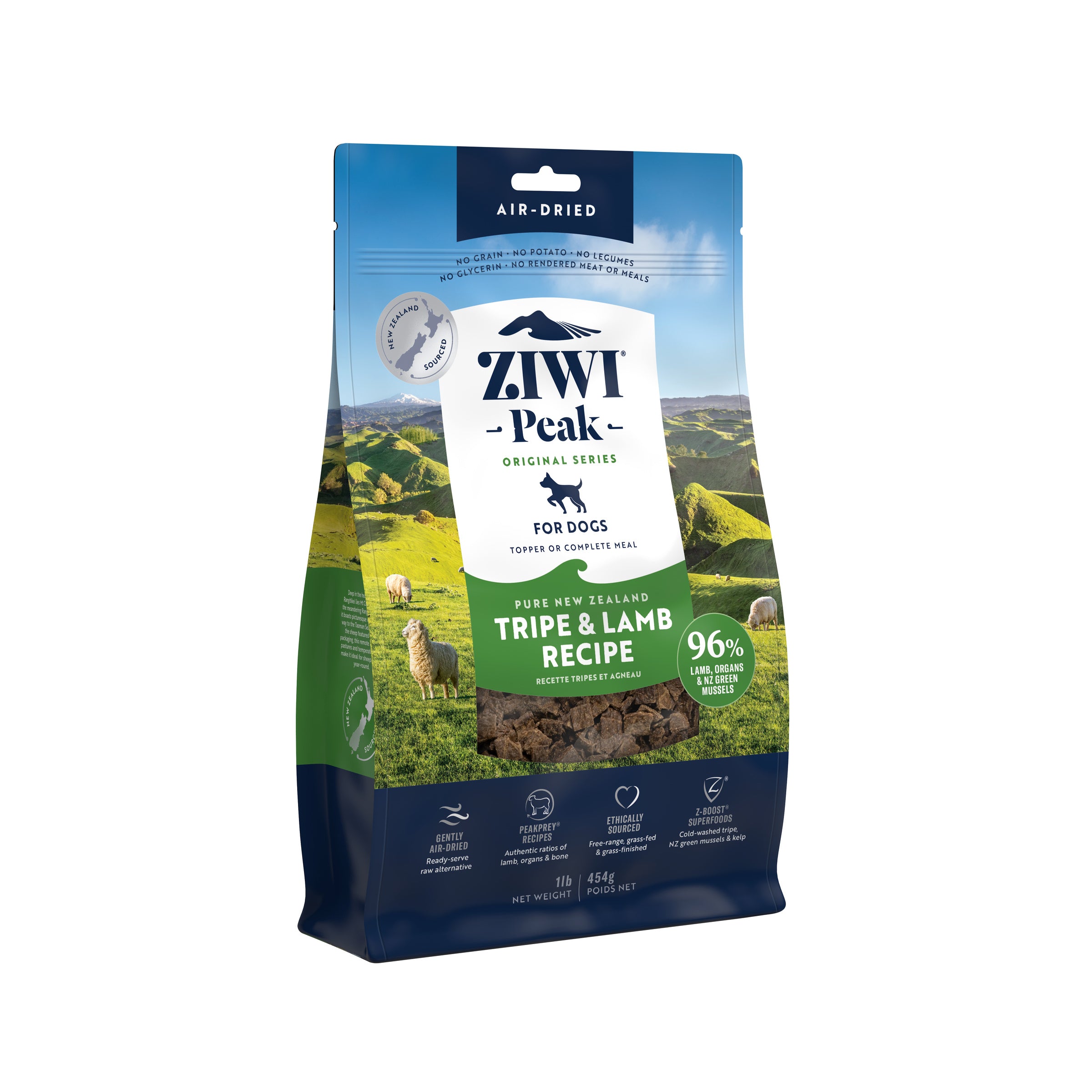 Ziwi Peak Air Dried Dog Food Tripe and Lamb