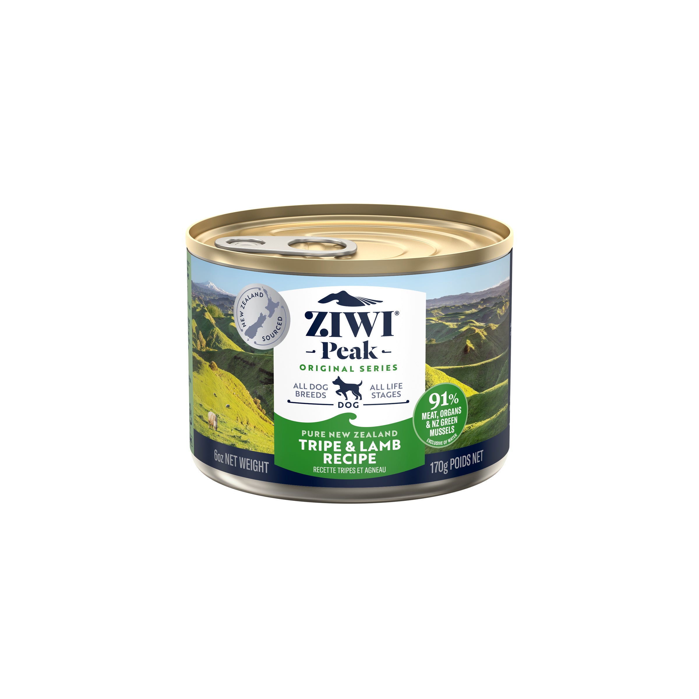 Ziwi Peak Adult Wet Dog Food Cans Tripe and Lamb