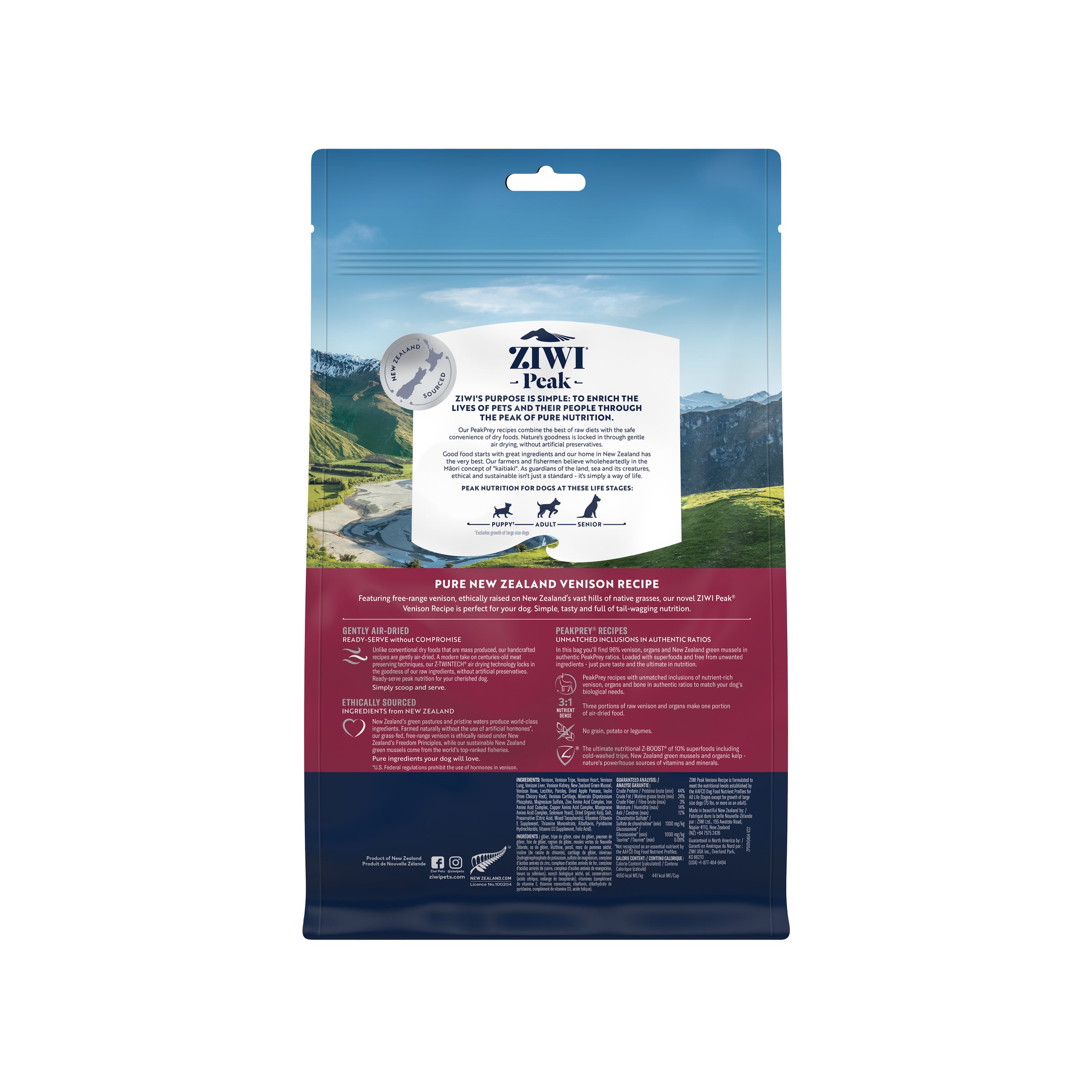 Ziwi Peak Air Dried Dog Food Venison