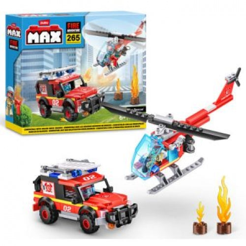 ZURU MAX Build City Fire Playset 265 Bricks