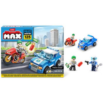 ZURU MAX Build City Police Playset 125 Bricks