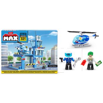 ZURU MAX Build City Police Station  Playset 321 Bricks xx