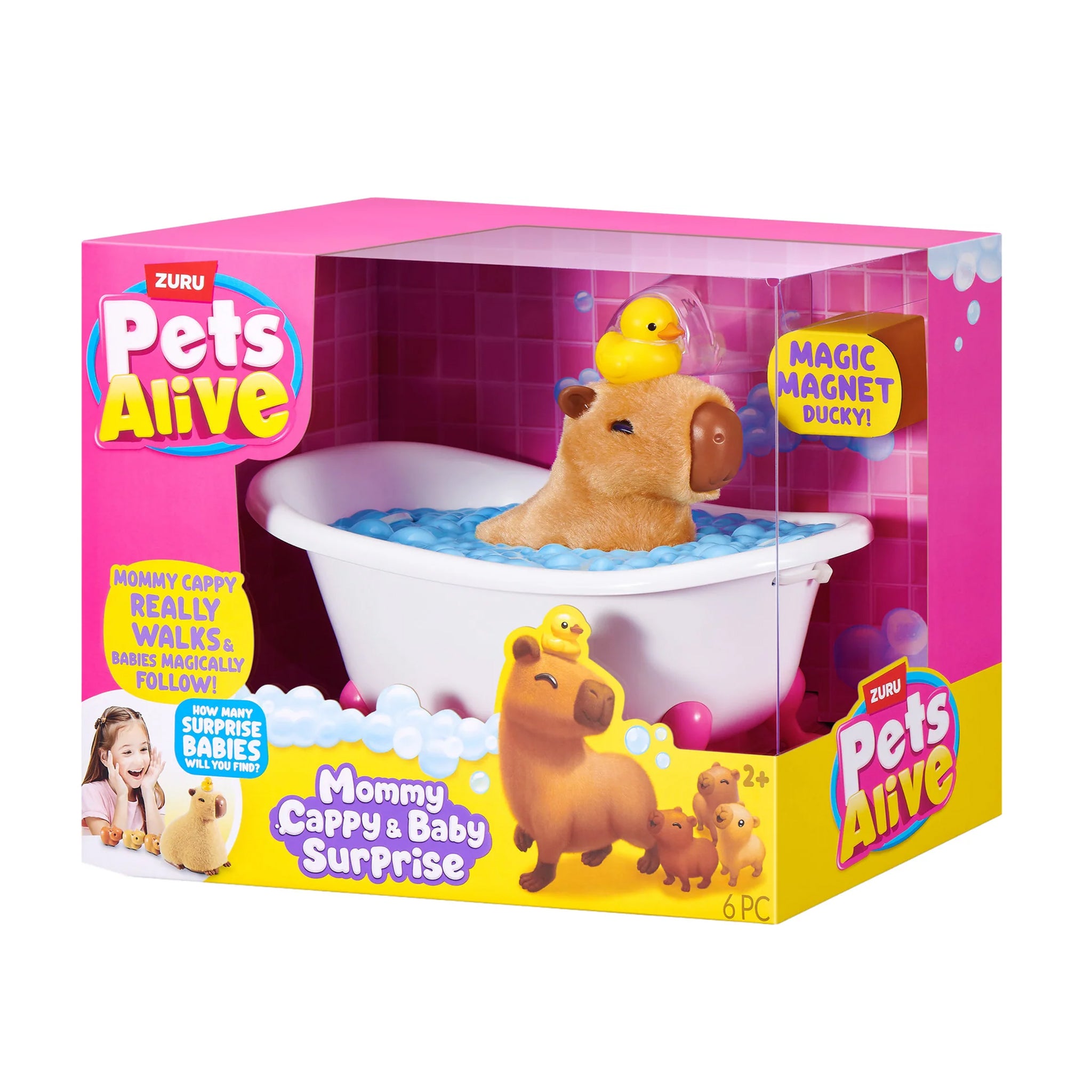 ZURU Pet's Alive Mama Capybara & Baby Surprise