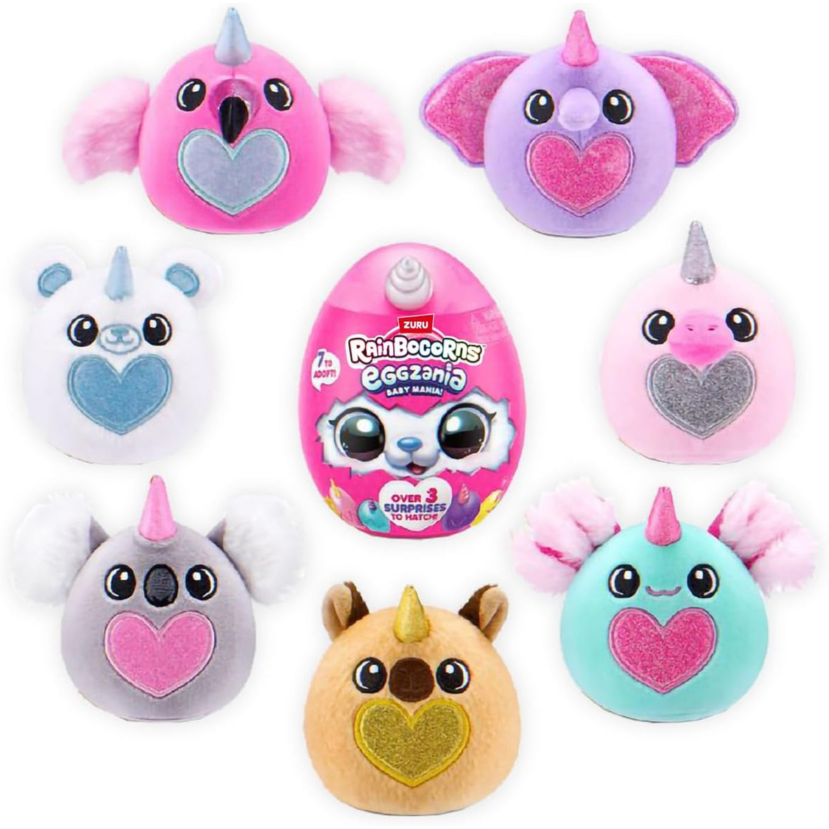 ZURU Rainbocorns Eggzania Soft Mini Series 1