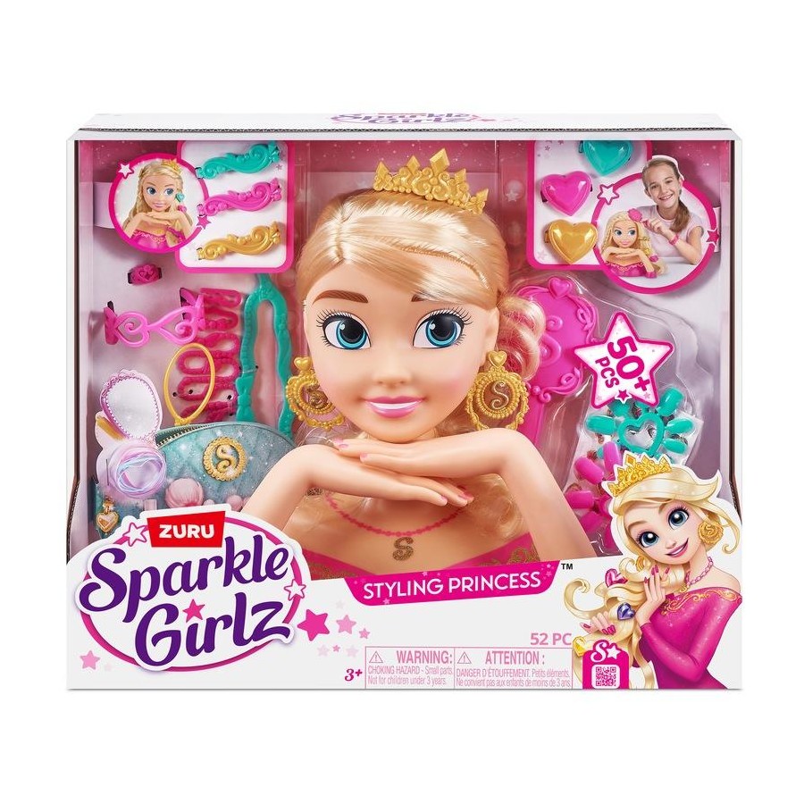 ZURU Sparkle Girlz Styling Head with Fantasy Nail Design