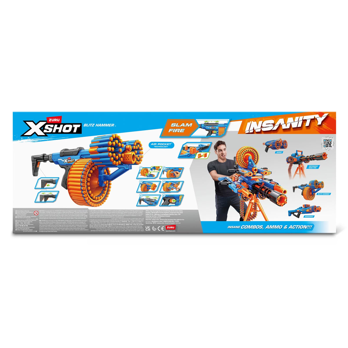 ZURU XSHOT Insanity Blitz Hammer