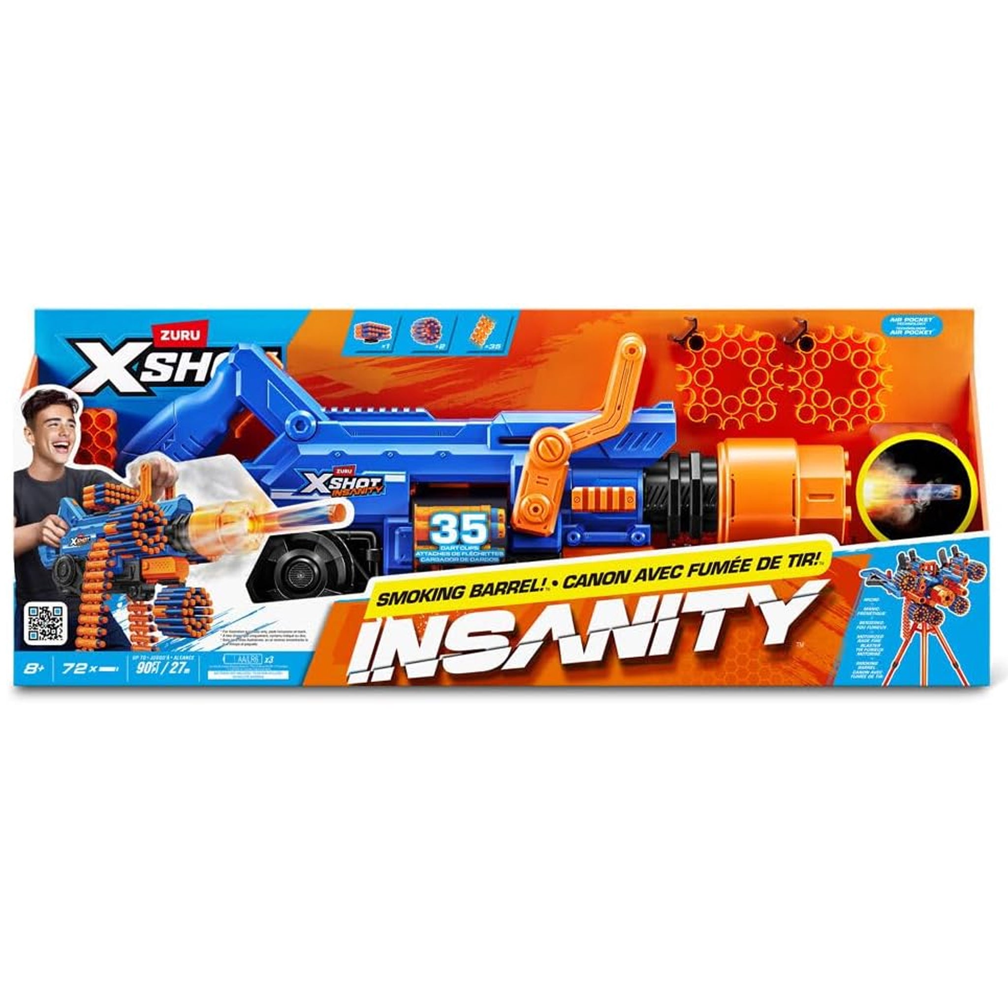 ZURU XSHOT Insanity Motorised Smoking Barrel