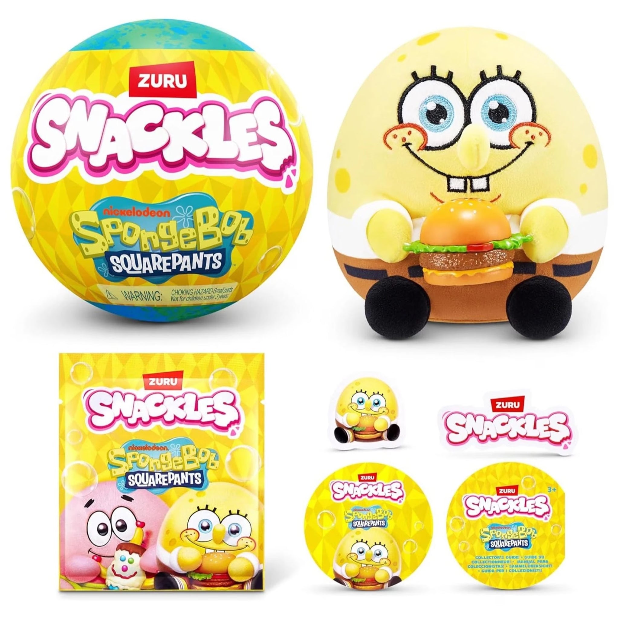 Zuru Snackles 5" Capsule Spongebob Squarepants Assorted