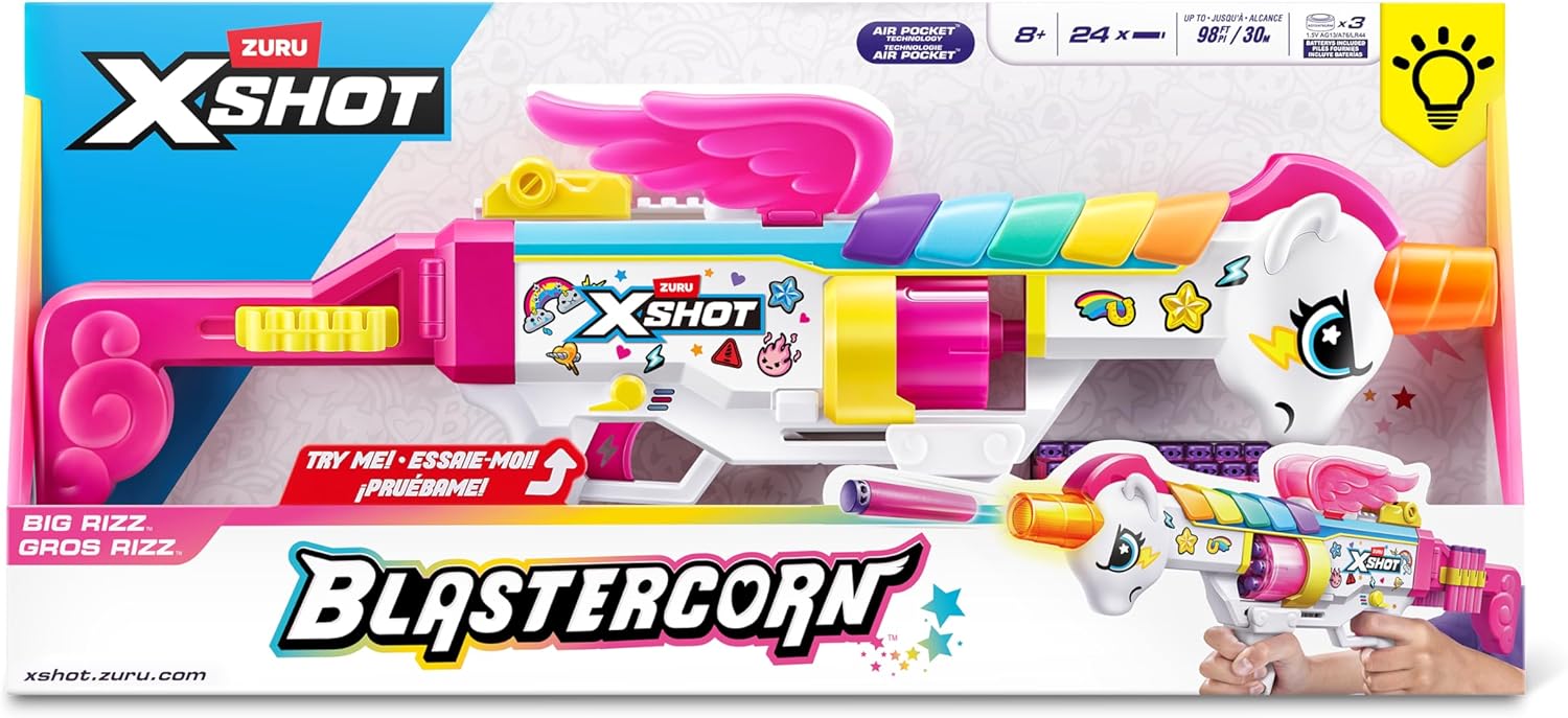 Zuru XSHOT Blastercorn Rizz Master with 24 Darts