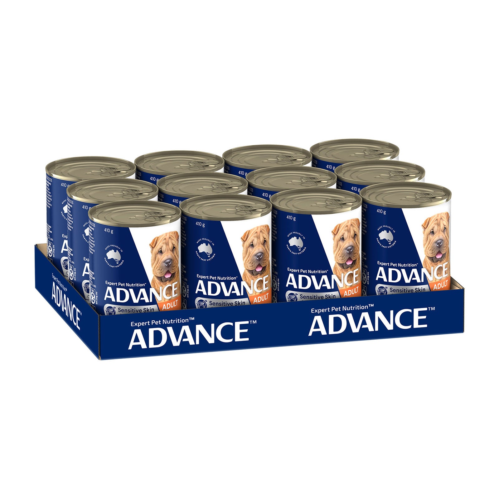 Advance Sensitive Skin And Digestion Chicken With Rice All Breed Adult Cans 12 x 410g