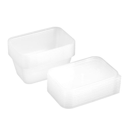 Reusable Food Container Rectangle 300ml 10PK