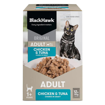 BLACK HAWK Cat Chicken and Tuna in Gravy 12 x 85g
