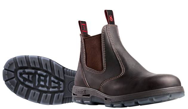 Redback Non-Safety Boots Bobcat UBOK Elastic Sided Claret