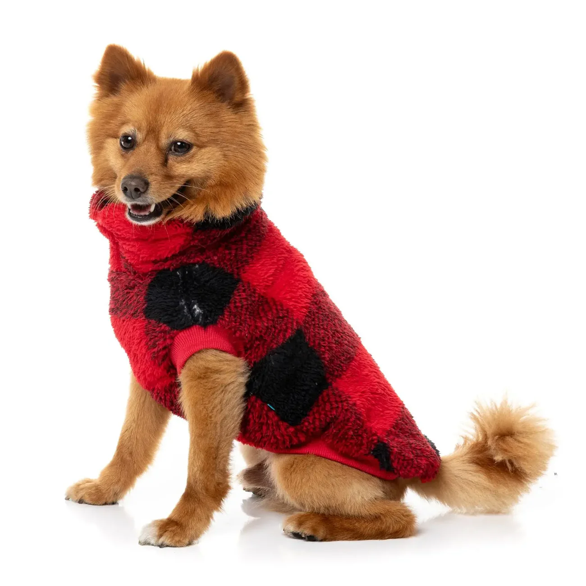 Fuzzyard Checkered Teddy Sweater