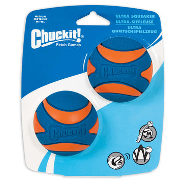 CHUCKIT! Ultra Squeaker 2 Pack Medium