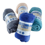 Plain Coral Fleece Blanket 127 x 152cm