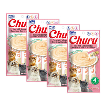 Churu Cat Salmon Puree 56g 4 Tubes