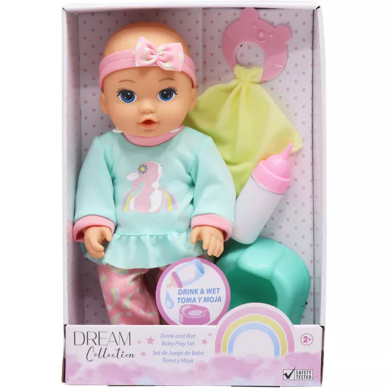 Drink n Wet Baby Doll 30cm with Accessories – Assorted