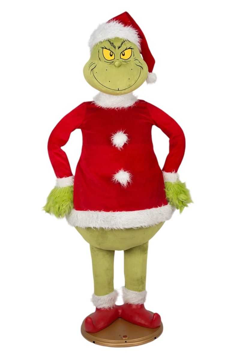 LifeSize Animated Santa Grinch