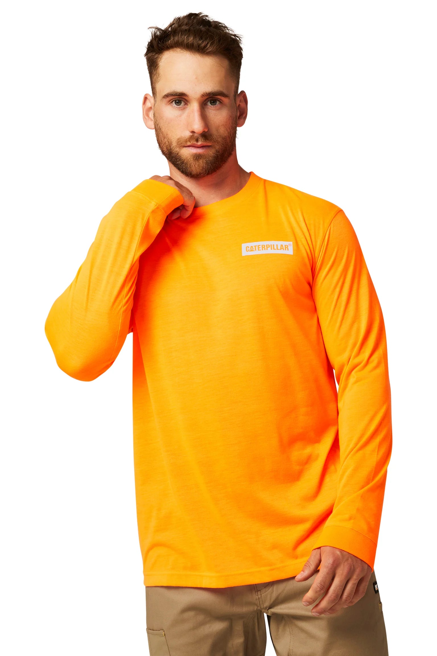 CAT Triton Hi-Vis L/S Tee