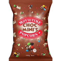 MOVIETIME Choc Minis Popcorn 110g