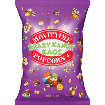 MOVIETIME Krazy Kandy Kaos Popcorn 110g