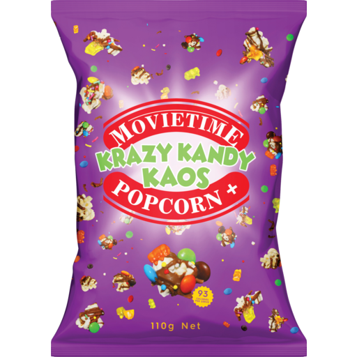 MOVIETIME Krazy Kandy Kaos Popcorn 110g