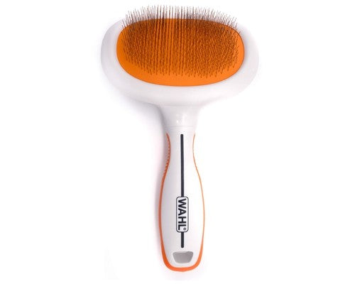 Wahl Orange/White Metal Slicker Brush
