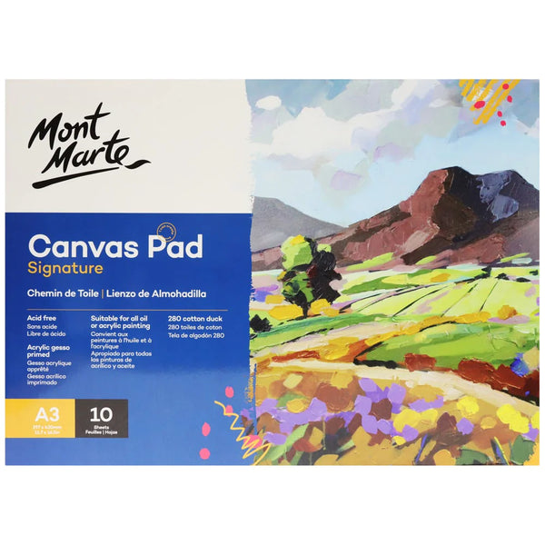 MONT MARTE Canvas Pad 10 Sheets