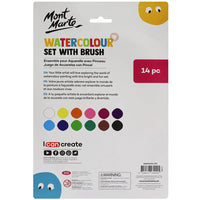 MONT MARTE Watercolour Set with Brush 14pc