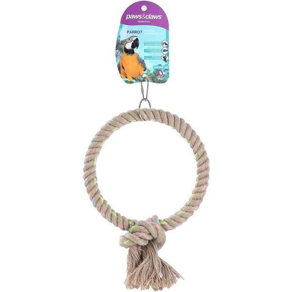 Parrot Jute Ring Toy