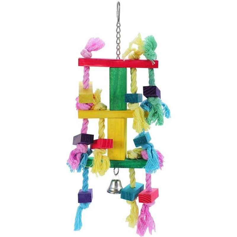 Paws & Claws Parrot Rope and Wood Toy