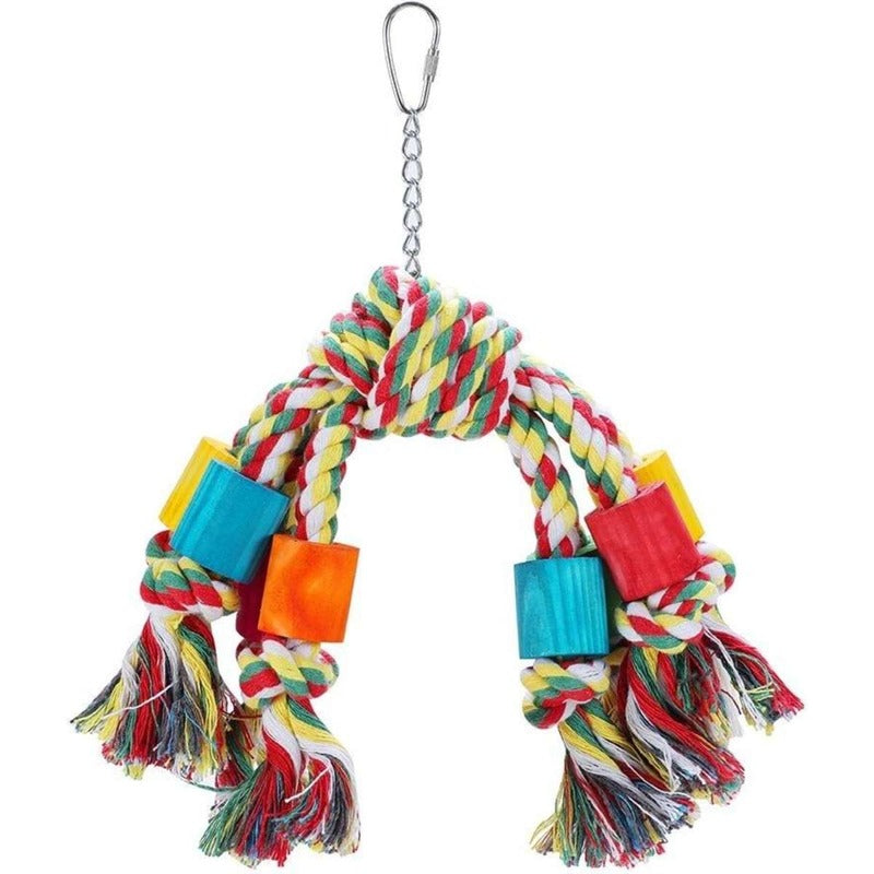 Parrot Rope Dangler Toy | Jimi's Hardware Hub