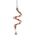 Parrot Spiral Rope Toy with Bell