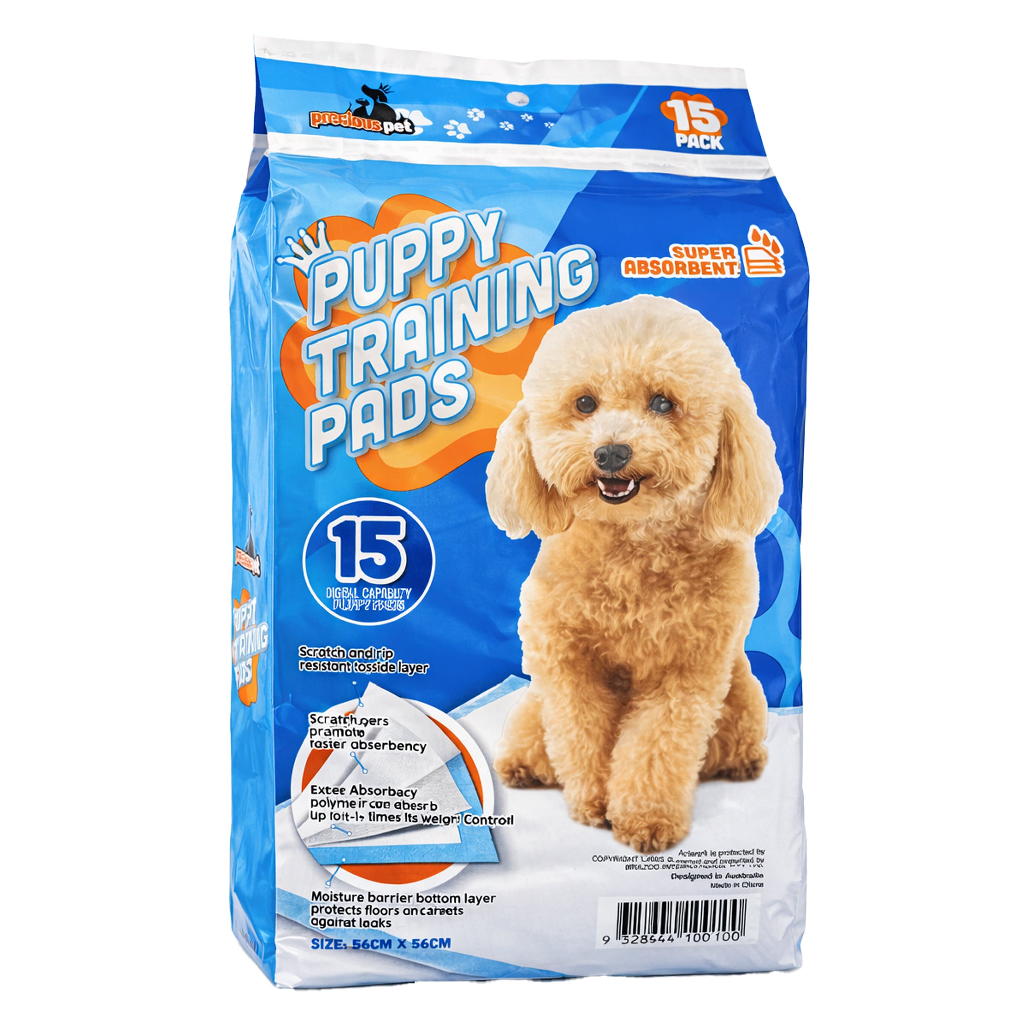Puppy Pads Pk15 56x56cm